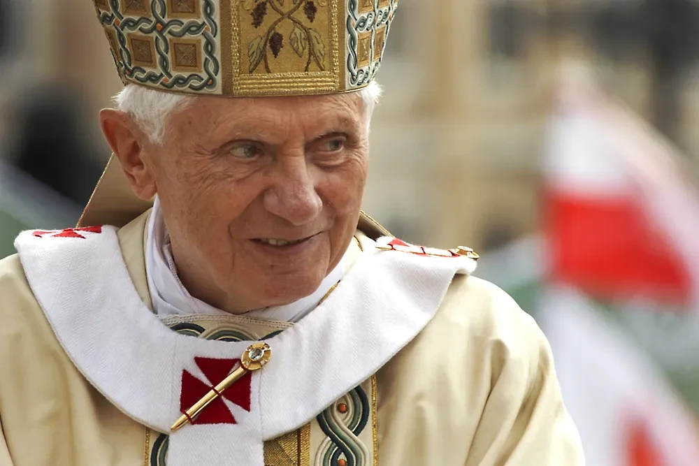 Pope Benedict XVI celebrating Mass
